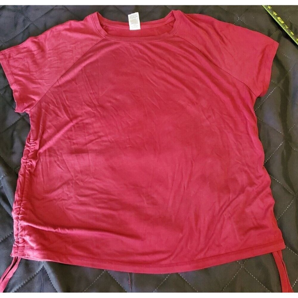 Avia Womens Short Sleeve Pullover Stretch Active-wear Top - badge Sz XXXL (22)